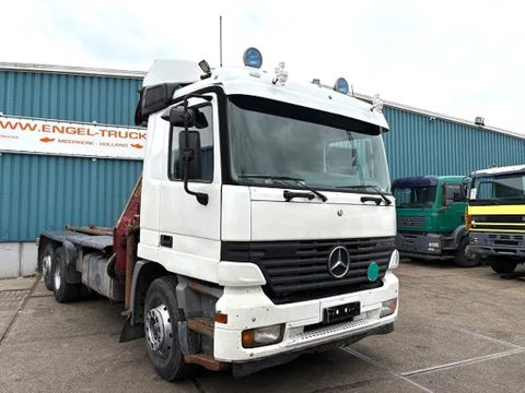 Mercedes-Benz L 6x2 MP1 WITH V-CRANE & HOOK-ARM SYSTEM (EPS WITH CLUTCH (3 PEDALS) / REDUCTION AXLE / STEEL-/AIR SUSPENSION / P.T.O. / LIFT-AXLE / ETC.) | Engel Trucks B.V. [2]
