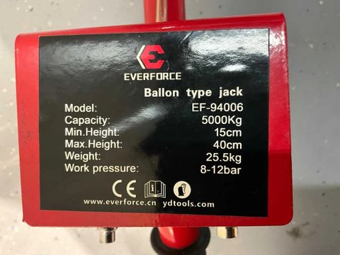 EVERFORCE Ballonkrik 5 ton, pneumatisch | Used Machinery Trading B.V. [8]