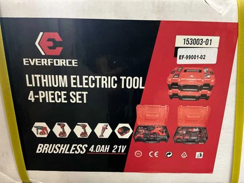 EVERFORCE 4-Delig Lithium accugereedschap incl 2 accu's en acculader in 2 koffers | Used Machinery Trading B.V. [13]