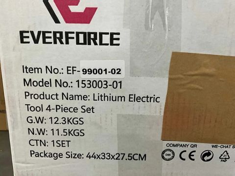 EVERFORCE 4-Delig Lithium accugereedschap incl 2 accu's en acculader in 2 koffers | Used Machinery Trading B.V. [14]