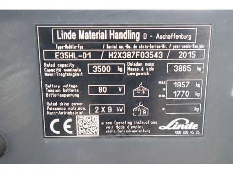 Linde
E35 HL-01 | SIDESHIFT | POSITIONERS | LOW HOURS | Hulleman Trucks [20]
