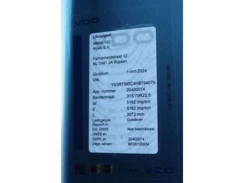 Volvo with a 7.30M cuppers box, 54.5 m². Nice Truck. Smart Tacho 2. | Companjen Bedrijfswagens BV [46]