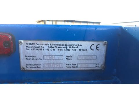 Berdex Berdex very nice trailer, Type 2, water + fans, new steel cables floor, | Companjen Bedrijfswagens BV [54]