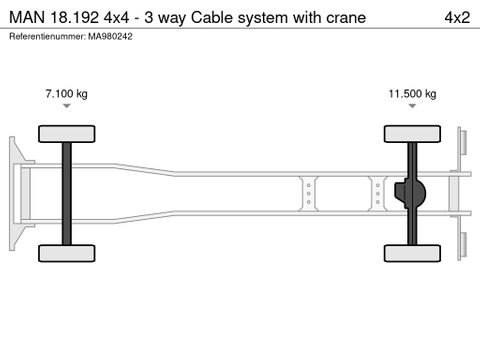 MAN 4x4 - 3 way Cable system with crane | CAB Trucks [7]