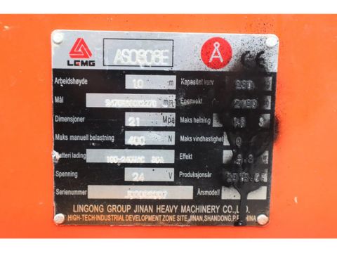 LGMG
AS0808E | 10 METER | 230 KG | Hulleman Trucks [20]