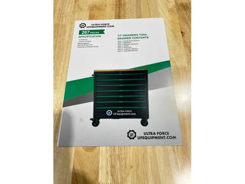 Ultra Force Equipment Gereedschapswagen 7 laden gevuld met 269 pcs gereedschap, softclose | Used Machinery Trading B.V. [13]