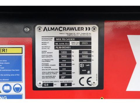 Almac
MULTILOADER ML 3.0 BL ELC | REMOTE | 3 TON | TRACKED PLATFORM | DEMO | Hulleman Trucks [20]