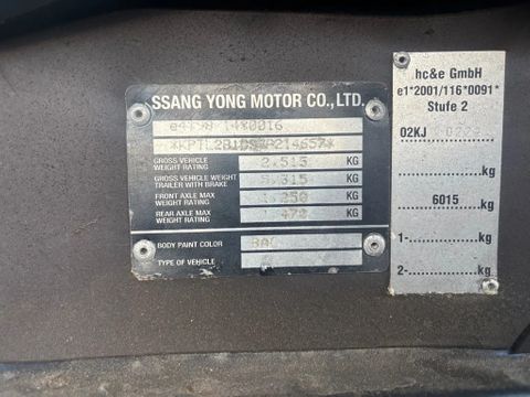 SsangYong 4x4 Airco Cruisecontrol Trekhaak | Van Nierop BV [7]