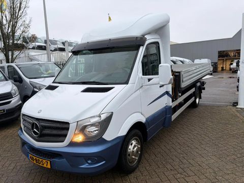 Mercedes-Benz 516CDI Openlaadbak/Afzetbak + EFFER 28/2 Kraan Airco Trekhaak EURO 6 | Van Nierop BV [2]