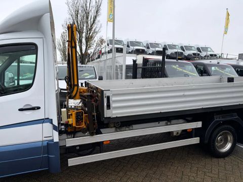 Mercedes-Benz 516CDI Openlaadbak/Afzetbak + EFFER 28/2 Kraan Airco Trekhaak EURO 6 | Van Nierop BV [9]