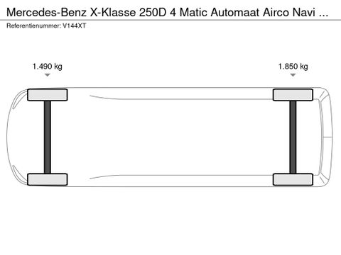Mercedes-Benz 250D 4 Matic Automaat Airco Navi Cruisecontrol Trekhaak 3500KG GRIJS KENTEKEN Euro 6 | Van Nierop BV [25]