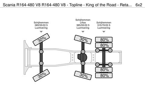 Scania R164-480 V8 - Topline - King of the Road -  Retarder | Companjen Bedrijfswagens BV [28]