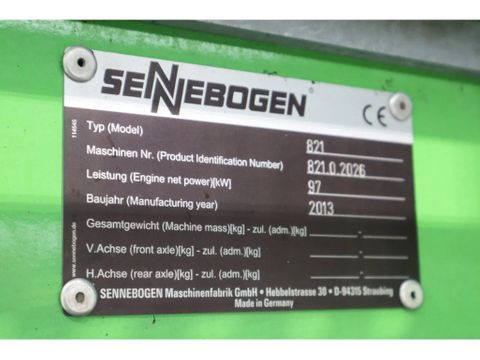 Sennebogen
821E | 821 E | SORTING GRAB | DOZERBLADE | GREAT CONDITION | Hulleman Trucks [20]
