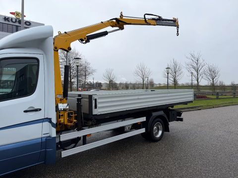 Mercedes-Benz 516CDI Kipper/Afzet systeem + EFFER 28/2S Kraan Airco Trekhaak Remote Control EURO 6 | Van Nierop BV [12]