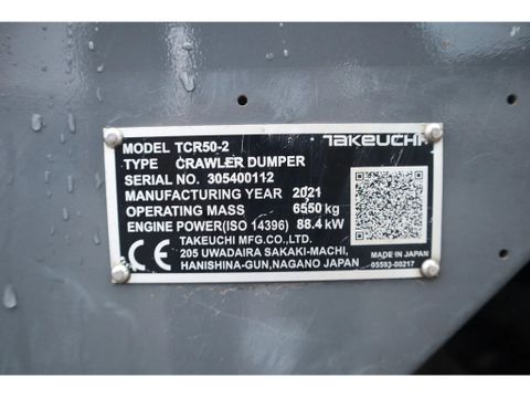 Takeuchi
TCR50-2 | ROTATING DUMPER | LOW HOURS | AIRCO | Hulleman Trucks [20]