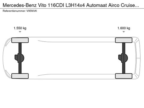 Mercedes-Benz 116CDI L3H14x4 Automaat Airco Cruisecontrol Led/Xenon NIEUW BPM VRIJ | Van Nierop BV [21]