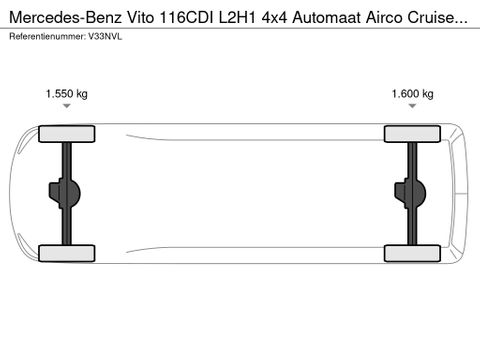 Mercedes-Benz 116CDI L2H1 4x4 Automaat Airco Cruisecontrol Trekhaak NIEUW BPM VRIJ | Van Nierop BV [22]