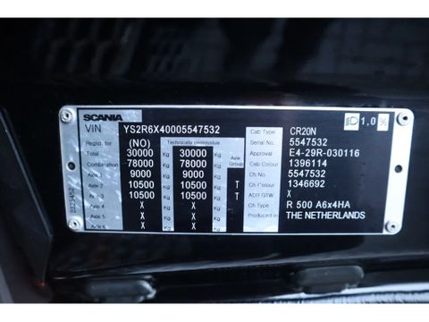 Scania
| 6X4 | 78 TON | HYDR | BIG AXLES | RETARDER | EURO 6 | Hulleman Trucks [20]