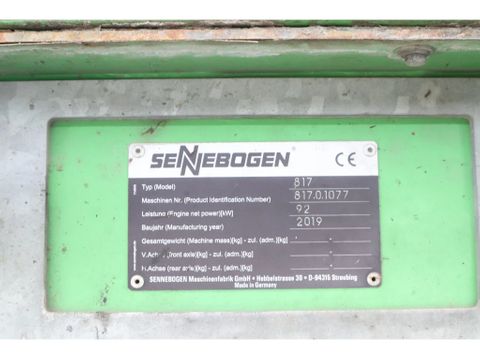 Sennebogen
817E K9 ULM | SORTING GRAB | BSS | LOW HOURS | Hulleman Trucks [20]