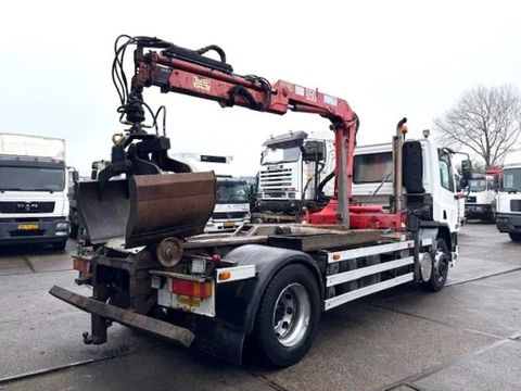 DAF -180CF WITH HOOK-ARM CONTAINER SYSTEM & HMF CRANE (EURO 2 / ZF MANUAL GEARBOX / P.T.O.) | Engel Trucks B.V. [3]