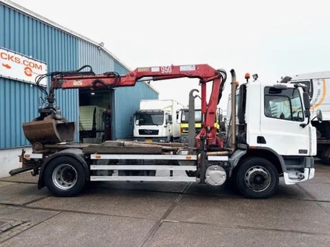 DAF -180CF WITH HOOK-ARM CONTAINER SYSTEM & HMF CRANE (EURO 2 / ZF MANUAL GEARBOX / P.T.O.) | Engel Trucks B.V. [4]