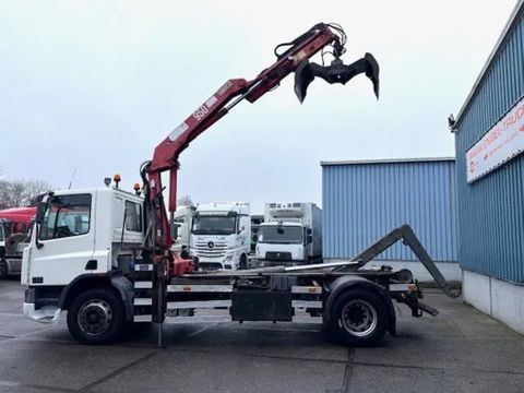 DAF -180CF WITH HOOK-ARM CONTAINER SYSTEM & HMF CRANE (EURO 2 / ZF MANUAL GEARBOX / P.T.O.) | Engel Trucks B.V. [8]
