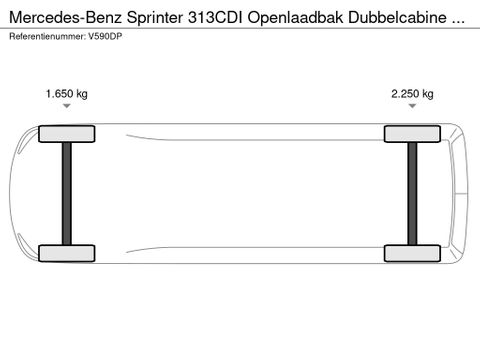 Mercedes-Benz 313CDI Openlaadbak Dubbelcabine Airco 3 Zijdige Kipper | Van Nierop BV [16]