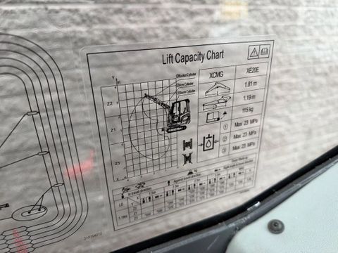 XCMG XE20E PRO NIEUW Airco Snelwissel 3 Bakken Extra Functie KUBOTA MOTOR vier keer op voorraad | Van Nierop BV [27]