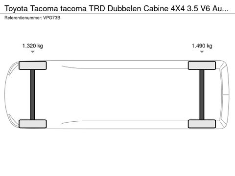 Toyota tacoma TRD Dubbelen Cabine 4X4 3.5 V6 Automaat Airco Cruise Control Trekhaak 30000KM | Van Nierop BV [35]