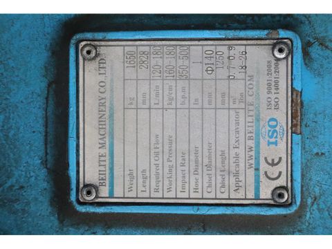 Beilite
HAMMER | S70 | 18 TO 26 TON | HYDRAULIC BREAKER | Hulleman Trucks [9]