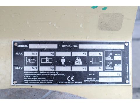 JLG
1230 ES | 5.6 METER | 230 KG | Hulleman Trucks [16]