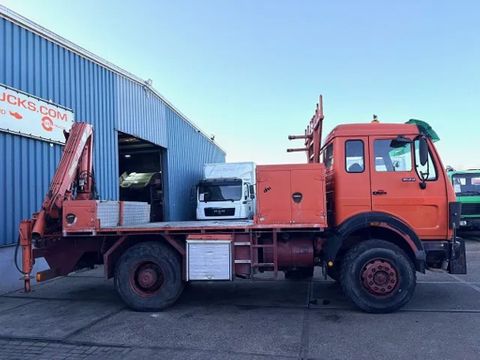Mercedes-Benz AK 4x4 V6 WITH ONLY 128.500 KM!! AND HMF 1003K2 CRANE (MANUAL GEARBOX / FULL STEEL SUSPENSION / REDUCTION AXLE / P.T.O. / ETC.) | Engel Trucks B.V. [4]
