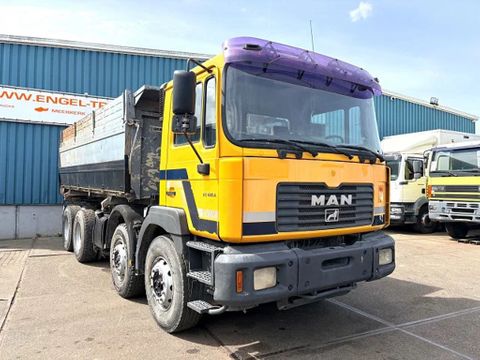 MAN 410A 8x4 FULL STEEL KIPPER (ZF16 MANUAL GEARBOX / ZF-INTARDER / FULL STEEL SUSPENSION / REDUCTION AXLES / AIRCONDITIONING) | Engel Trucks B.V. [2]