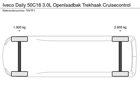 Iveco 50C18 3.0L Openlaadbak Trekhaak Cruisecontrol | Van Nierop BV [13]