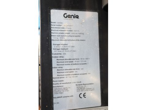 Genie
GS-3384 RT | 12 METER | 1.134 KG | Hulleman Trucks & Machinery B.V. [21]