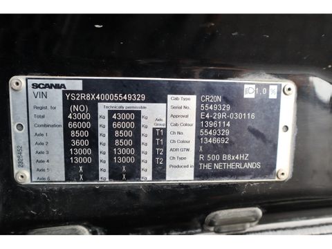 Scania
| 8X4 | RETARDER | BIG AXLES | FULL STEEL | EURO 6 | Hulleman Trucks & Machinery B.V. [22]