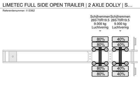 Limetec
FULL SIDE OPEN TRAILER | 2 AXLE DOLLY | SPECIAL | Hulleman Trucks & Machinery B.V. [14]