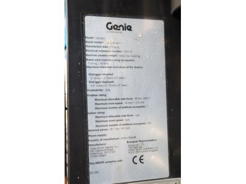 Genie
GS-3384 RT | 12 METER | 1.134 KG | Hulleman Trucks & Machinery B.V. [21]
