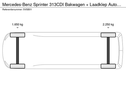 Mercedes-Benz 313CDI Bakwagen + Laadklep Automaat Airco | Van Nierop BV [14]