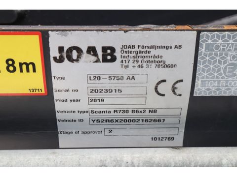 Scania
| 6X2 | JOAB HOOK | RETARDER | EURO 6 | Hulleman Trucks & Machinery B.V. [25]