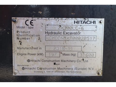 Hitachi
ZX300 LC-6 | TOOTH BUCKET | QUICK COUPLER | Hulleman Trucks & Machinery B.V. [20]