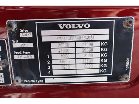 Volvo
4X4+1 CHASSIS EURO 3 FULL STEEL SUSPENSION (6X4) | Hulleman Trucks & Machinery B.V. [20]