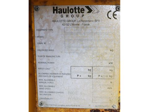 Haulotte
COMPACT 12DX | 12 METER | 450 KG | OUTRIGGERS | Hulleman Trucks & Machinery B.V. [19]