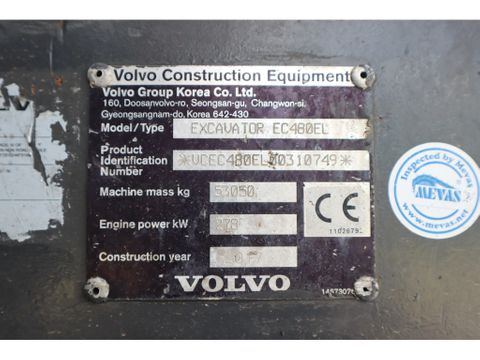 Volvo
EC480EL | EC480 EL | CE | HAMMER & SHEAR | Hulleman Trucks & Machinery B.V. [20]