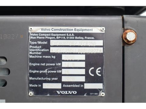 Volvo
ECR25 ELECTRIC | JECR25D | TILTBUCKET | BUCKET | LOW HOURS | Hulleman Trucks & Machinery B.V. [18]